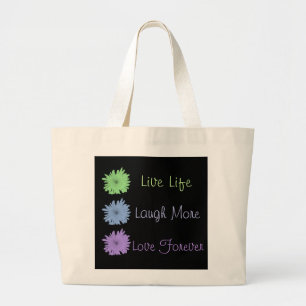 Bolso De Tela Gigante Vive el amor de la risa