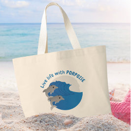 Bolso De Tela Gigante Vive la vida con PROPÓSITO