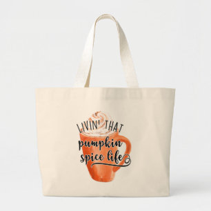 Bolso De Tela Gigante Viviendo esa vida de calabaza