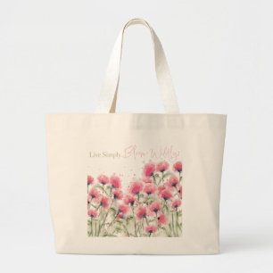 Bolso De Tela Gigante Vivir Simplemente. Bloom Willy