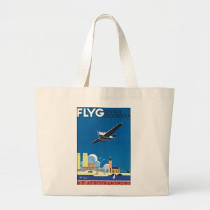 Bolso De Tela Gigante Volando por Estocolmo
