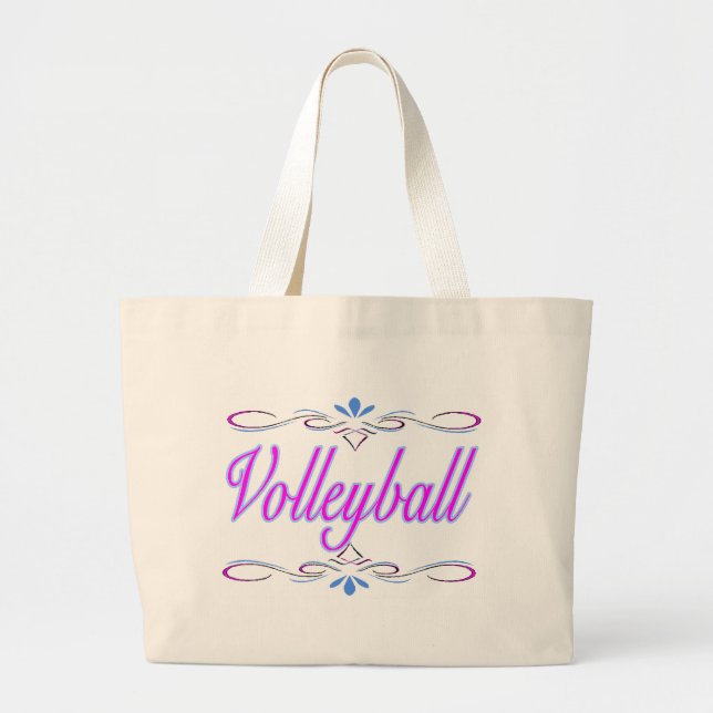 Bolso De Tela Gigante Voleibol con clase (Frente)