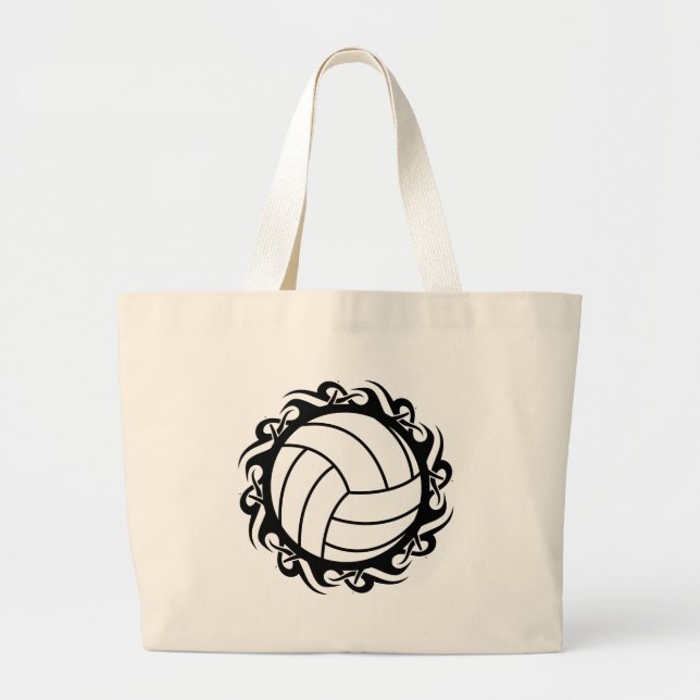 Bolso De Tela Gigante voleibol tribal (Frente)