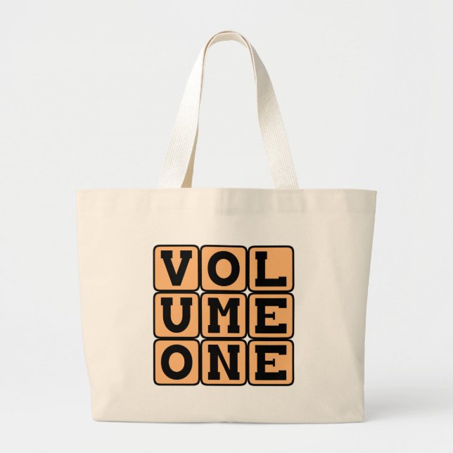 Bolso De Tela Gigante Volumen Uno, Primer Volumen (Frente)