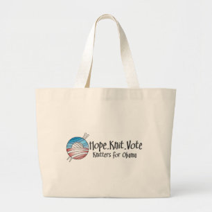 Bolso De Tela Gigante Voto de punto de la esperanza, tote