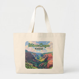 Bolso De Tela Gigante Waimea Canyon Kauai Hawaii Retro