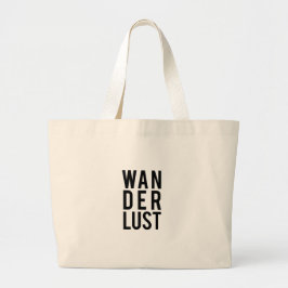 Bolso De Tela Gigante Wanderlust, deseo de viajar