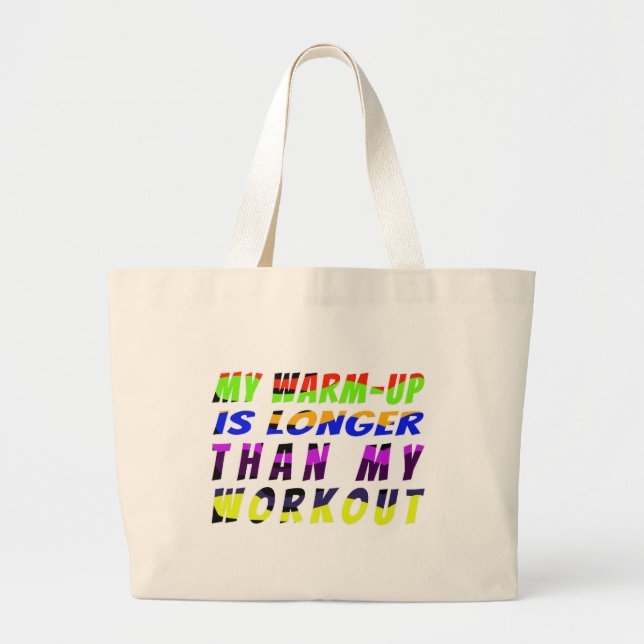 Bolso De Tela Gigante  Warm-Up Wins (Frente)