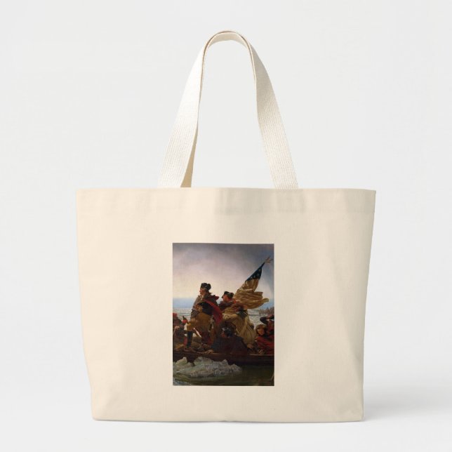 Bolso De Tela Gigante Washington Crossing Delaware Art (Frente)