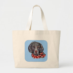 Bolso De Tela Gigante Weimaraner