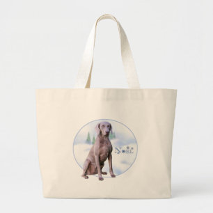 Bolso De Tela Gigante Weimaraner Noel