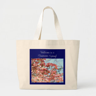 Bolso De Tela Gigante Welcome in a Fantastic Spring! Tote Bag Dogwoods