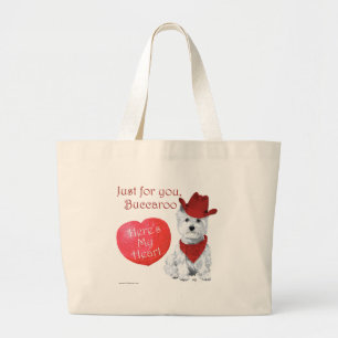 Bolso De Tela Gigante West Highland White Terrier Valentine