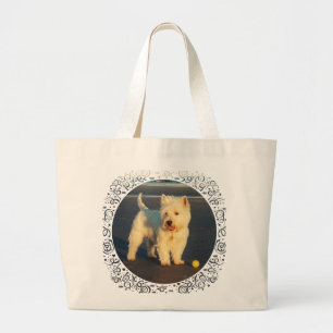 Bolso De Tela Gigante Westies y el Océano