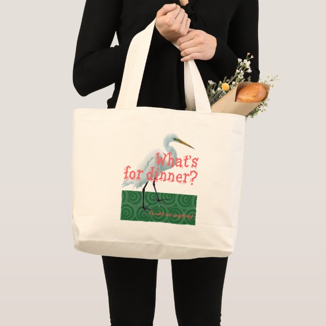 Bolso De Tela Gigante “What's for dinner?” (Anverso (producto))