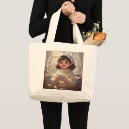 Bolso De Tela Gigante Whimsical Girl Tote Bag