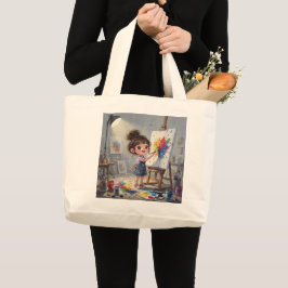 Bolso De Tela Gigante Whimsical Girl Tote Bag