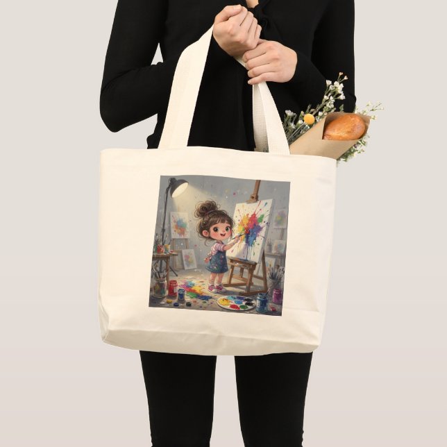 Bolso De Tela Gigante Whimsical Girl Tote Bag (Anverso (producto))