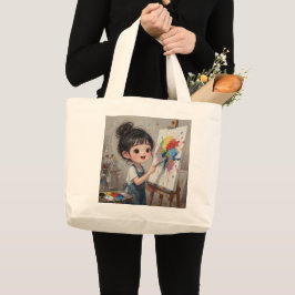 Bolso De Tela Gigante Whimsical Girl Tote Bag