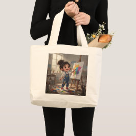 Bolso De Tela Gigante Whimsical Girl Tote Bag