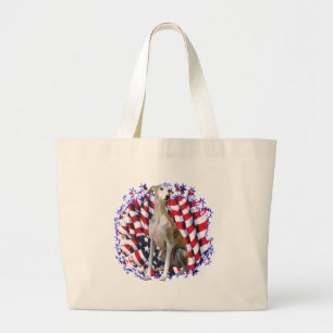 Bolso De Tela Gigante Whippet Patriot