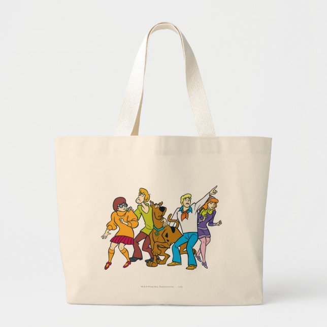 Bolso De Tela Gigante Whole Gang 13 Mystery Inc (Frente)