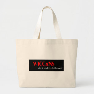 Bolso De Tela Gigante Wiccans lo hace debajo de una Luna Llena
