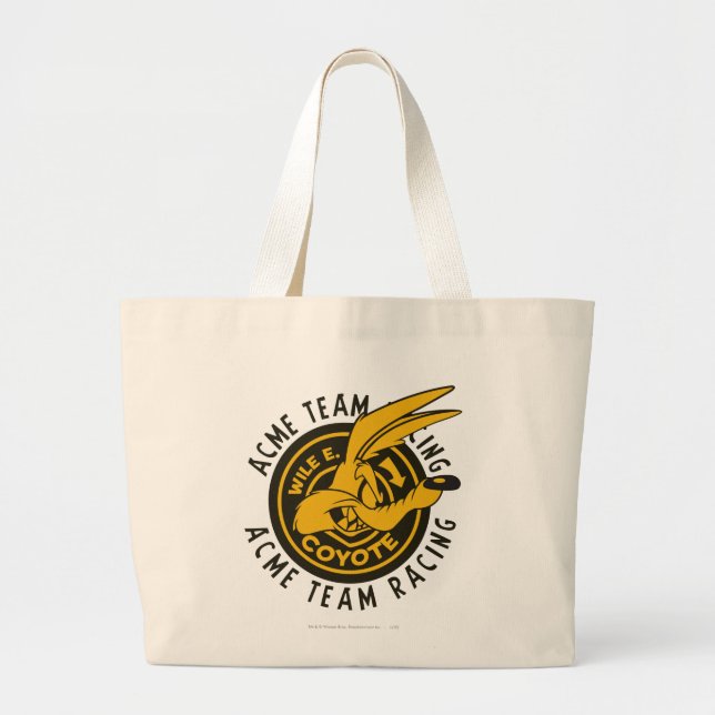 Bolso De Tela Gigante Wile E. Coyote Acme Team Racing (Frente)