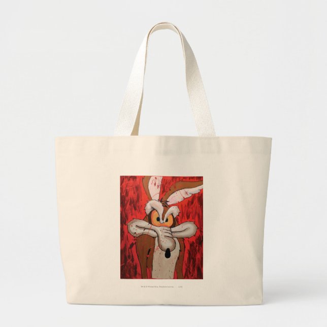 Bolso De Tela Gigante Wile E Coyote Red Furty (Frente)