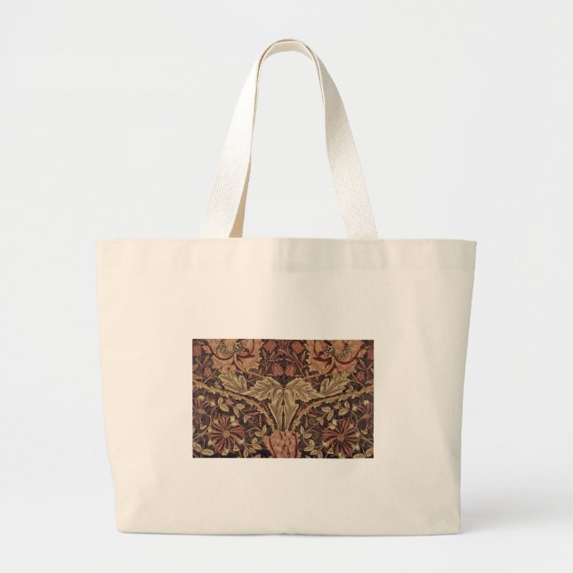 Bolso De Tela Gigante William Morris Honeysuckle Arte Inglés Clásico (Frente)