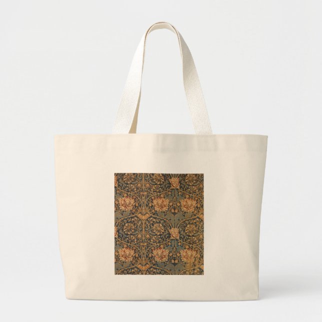 Bolso De Tela Gigante William Morris Honeysuckle Rich Wallpaper (Frente)