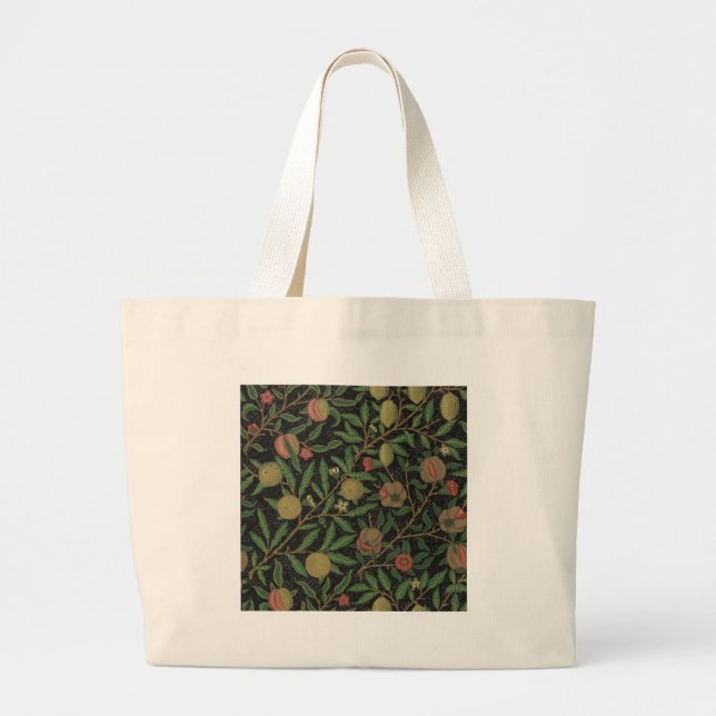 Bolso De Tela Gigante William Morris Pomegranate Classic Fruit (Frente)