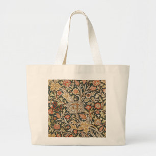 Bolso De Tela Gigante William Morris Trent Garden Flower Clásico Botánic