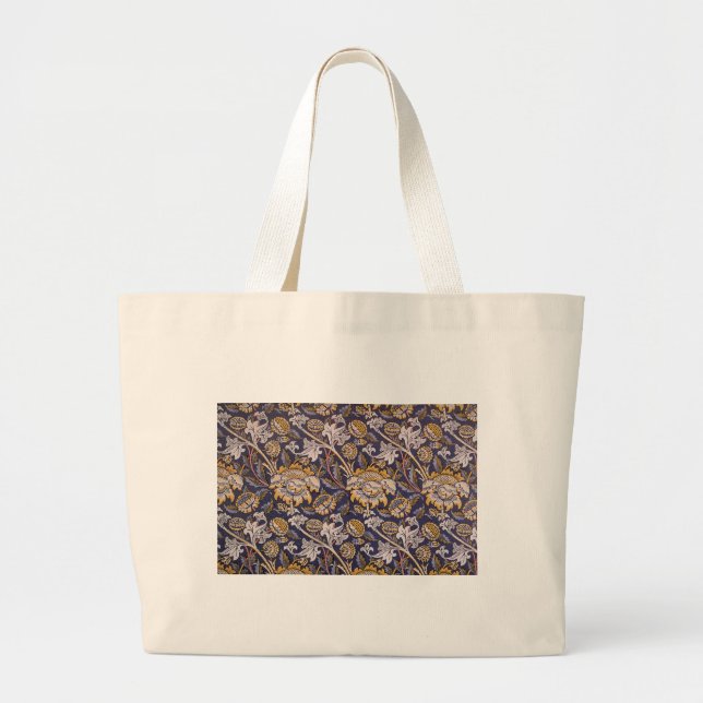 Bolso De Tela Gigante William Morris Wey Floral Wallpaper (Frente)