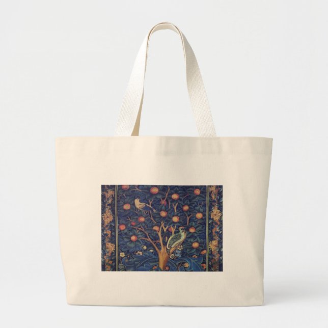 Bolso De Tela Gigante William Morris Woodpecker Tapestry Arts & Crafts (Frente)
