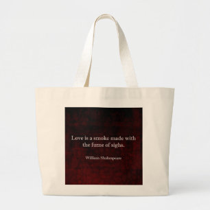 Bolso De Tela Gigante William Shakespeare Romeo y Juliet LOVE Cita