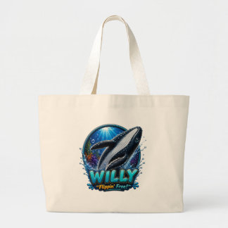 Bolso De Tela Gigante Willy Whale – Libre como una Mariposa. Divertido