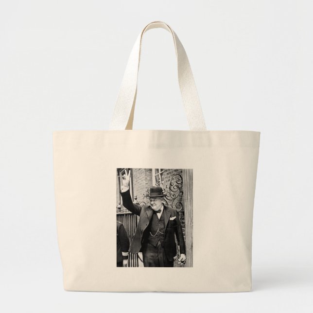Bolso De Tela Gigante Winston Churchill (Frente)