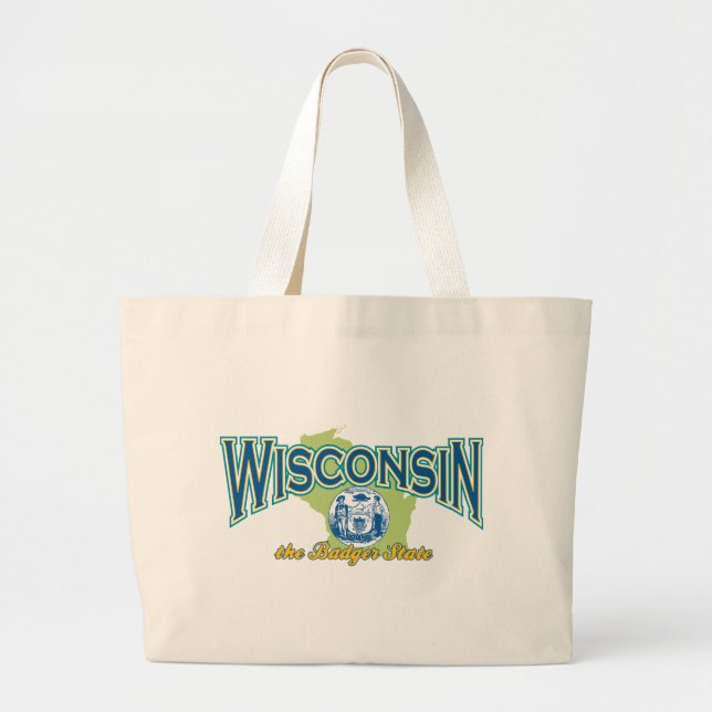 Bolso De Tela Gigante Wisconsin (Frente)