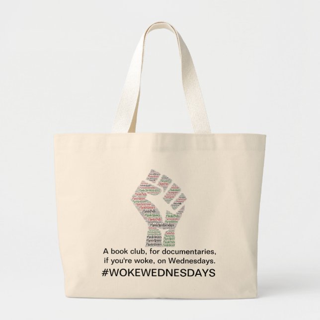 Bolso De Tela Gigante #WokeWednesdays (Frente)