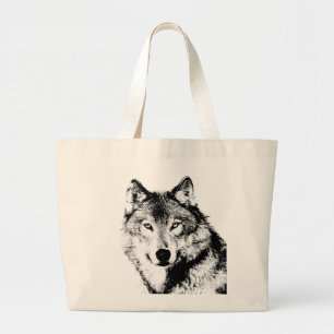 Bolso De Tela Gigante Wolf