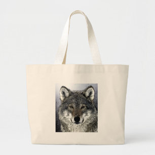 Bolso De Tela Gigante Wolf Eyes
