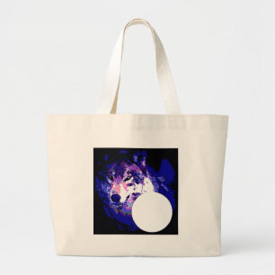 Bolso De Tela Gigante Wolf & Moon