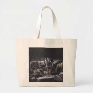 Bolso De Tela Gigante Wolf Pack