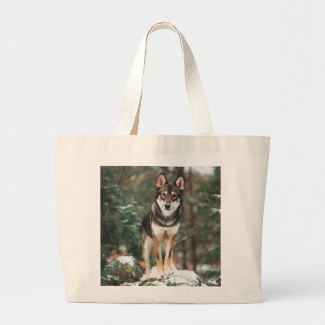 Bolso De Tela Gigante Wolfdog (Frente)