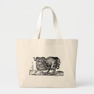 Bolso De Tela Gigante Woodcut renacentista de un completo rompeolas