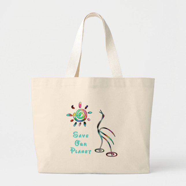 Bolso De Tela Gigante xSave nuestro planeta (Frente)