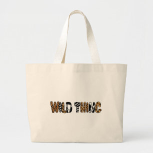 Bolso De Tela Gigante XX diseño salvaje del estampado de animales de la