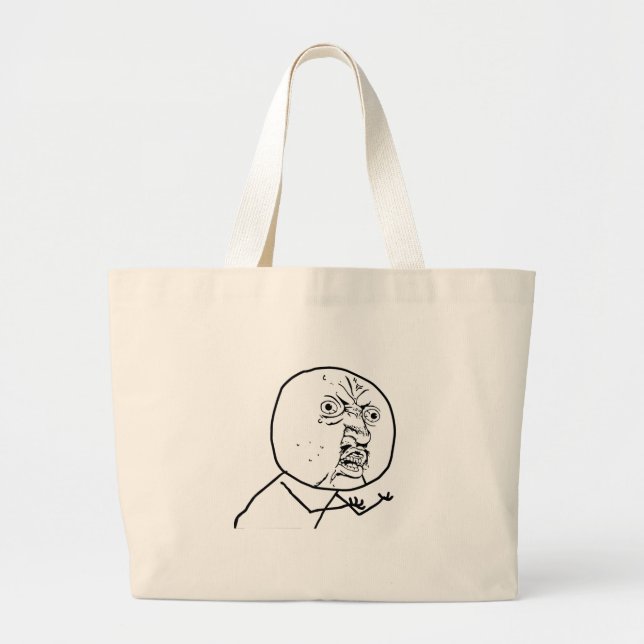 BOLSO DE TELA GIGANTE ¿Y U NO?? (Frente)