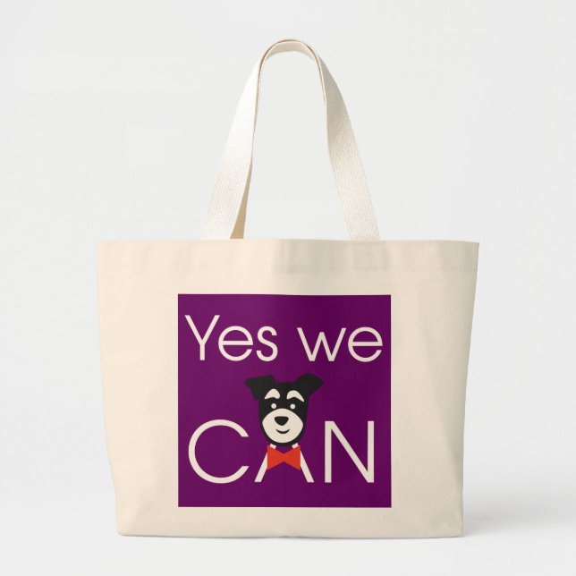 Bolso De Tela Gigante Yes we CAN (Frente)
